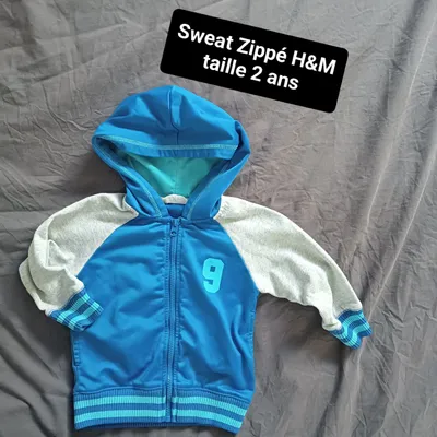 Sweat zippé 2ans garçon H&M